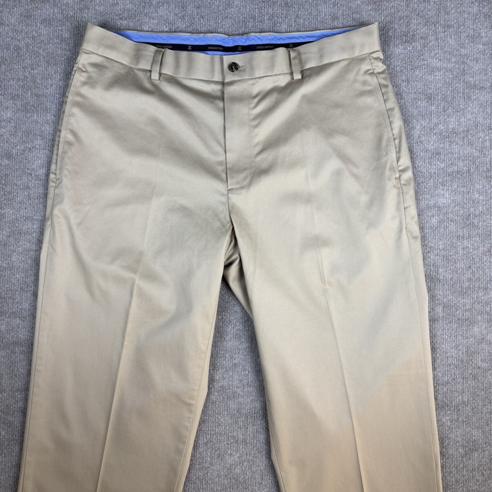 Brooks Brothers Advantage Chino Stretch Clark Fit Khaki Pants Mens 36x30